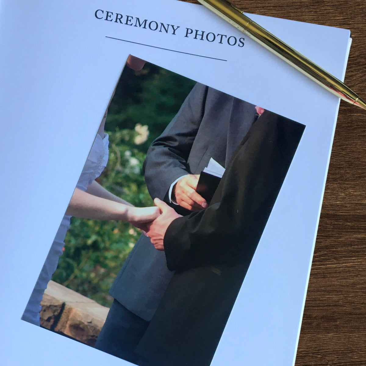 Heartfelt Gifts anniversary journal with elegant cover and lined pages, designed for capturing special ceremony memories.