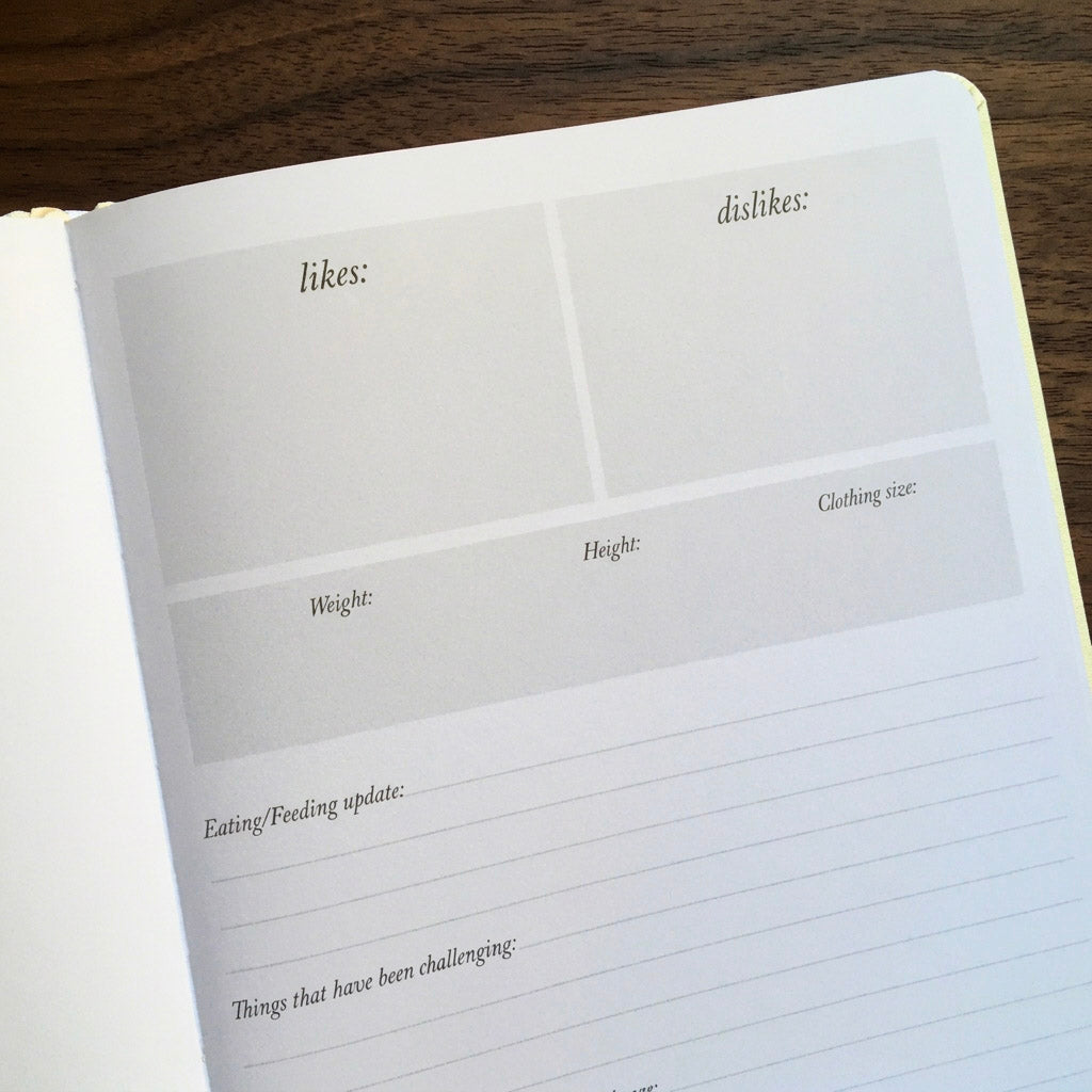 Baby's First Year Journal