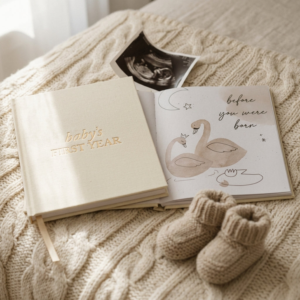 Baby keepsake journal — Cozy Nursery Lifestyle | Generated by Modelize