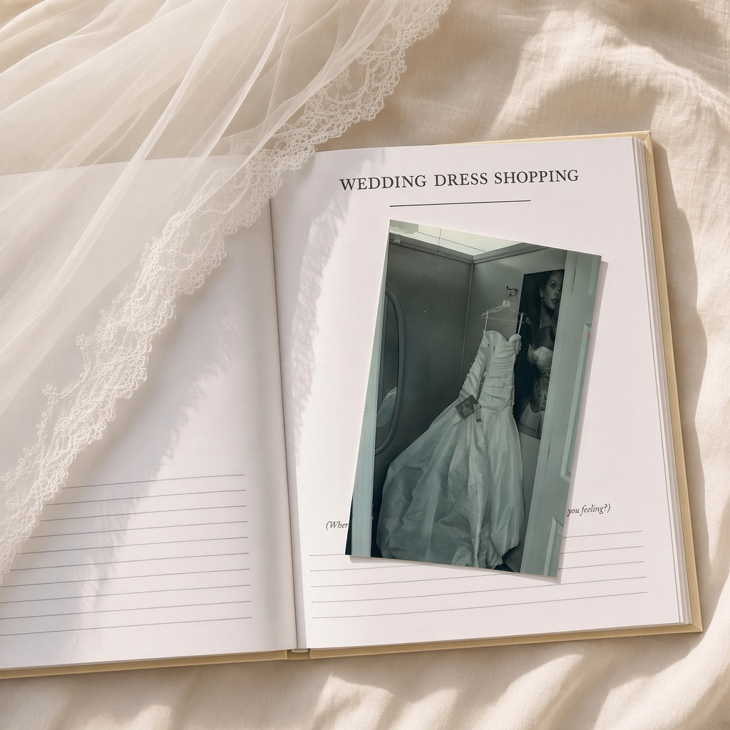 Heartfelt Gifts engagement journal with elegant cover design, perfect for wedding planning and capturing special moments.